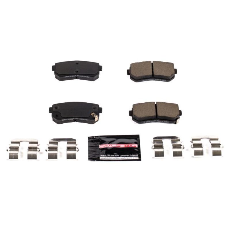PowerStop Power Stop 17-19 Hyundai Sonata Rear Z23 Evolution Sport Brake Pads w/Hardware - Brakes Rotors &