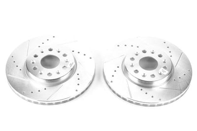 PowerStop Power Stop 18-19 Buick Enclave Front Evolution Drilled & Slotted Rotors - Pair - Brakes Pads
