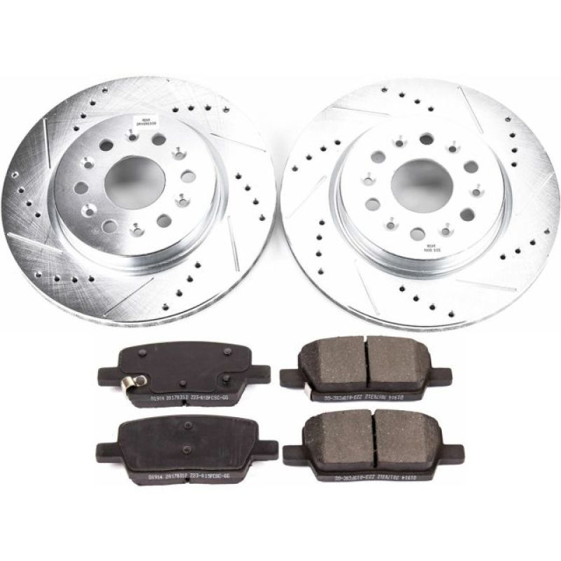 PowerStop Power Stop 18-19 Buick Enclave Rear Z23 Evolution Sport Brake Kit - Brakes Rotors & Pads