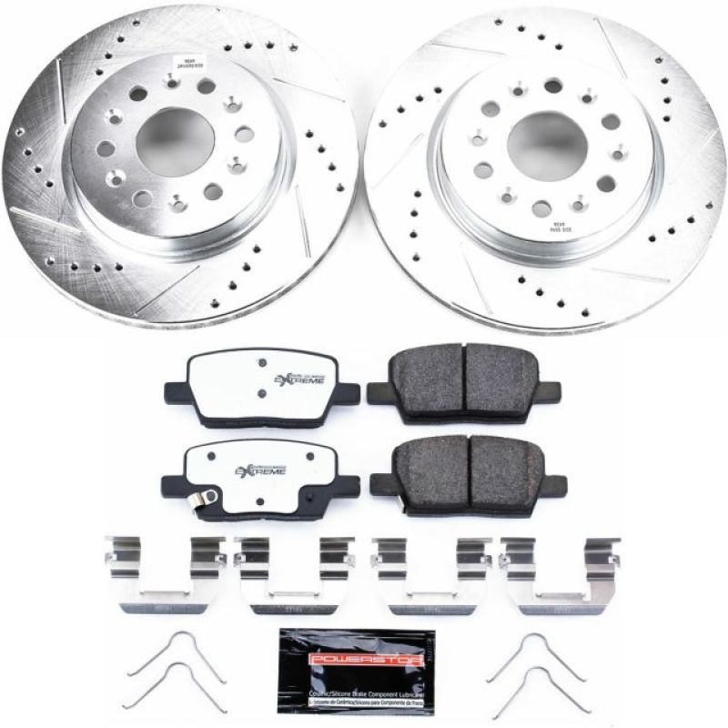 PowerStop Power Stop 18-19 Buick Enclave Rear Z26 Street Warrior Brake Kit - Brakes Rotors & Pads