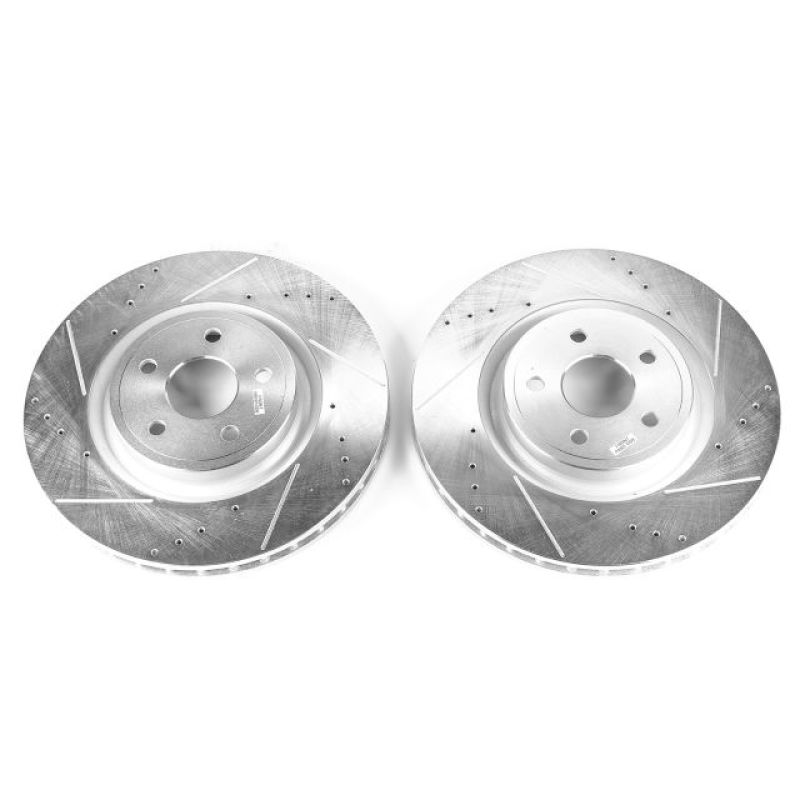 PowerStop Power Stop 18-19 Dodge Durango Front Evolution Drilled & Slotted Rotors - Pair - Brakes Pads