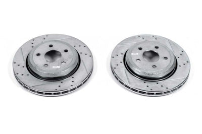 PowerStop Power Stop 18-19 Dodge Durango Rear Evolution Drilled & Slotted Rotors - Pair - Brakes Pads
