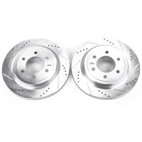 PowerStop Power Stop 18-19 Ford Expedition Rear Evolution Drilled & Slotted Rotors - Pair - Brakes Pads