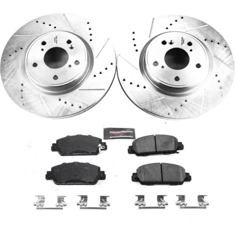 PowerStop Power Stop 18-19 Honda Accord Front Z23 Evolution Sport Brake Kit - Brakes Rotors & Pads