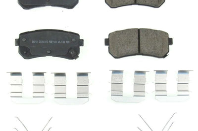 PowerStop Power Stop 18-19 Hyundai Kona Rear Z17 Evolution Ceramic Brake Pads w/Hardware - Brakes Rotors &