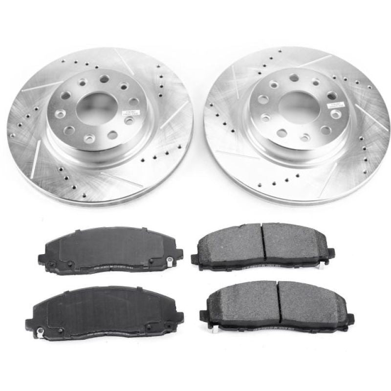 PowerStop Power Stop 18-19 Jeep Wrangler Front Z23 Evolution Sport Brake Kit - Brakes Rotors & Pads