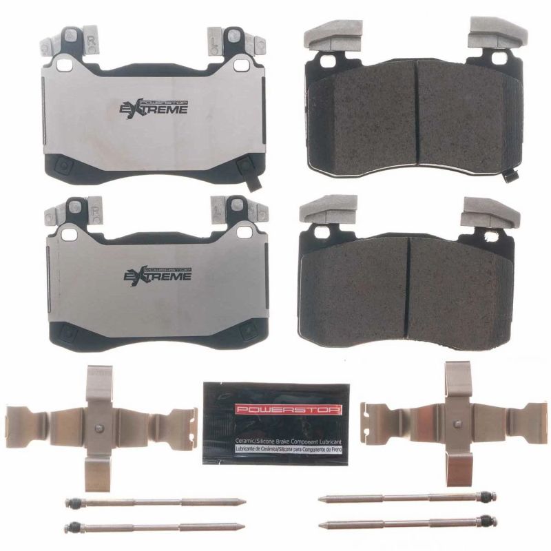 PowerStop Power Stop 18-19 Kia Stinger Front Z26 Extreme Street Brake Pads w/Hardware - Brakes Rotors &
