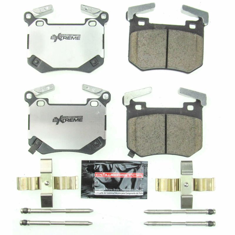 PowerStop Power Stop 18-19 Kia Stinger Rear Z26 Extreme Street Brake Pads w/Hardware - Brakes Rotors &