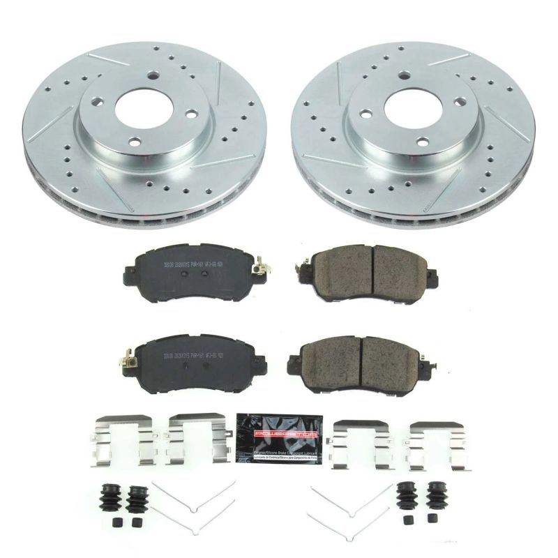 PowerStop Power Stop 18-19 Nissan Kicks Front Z23 Evolution Sport Brake Kit - Brakes Rotors & Pads