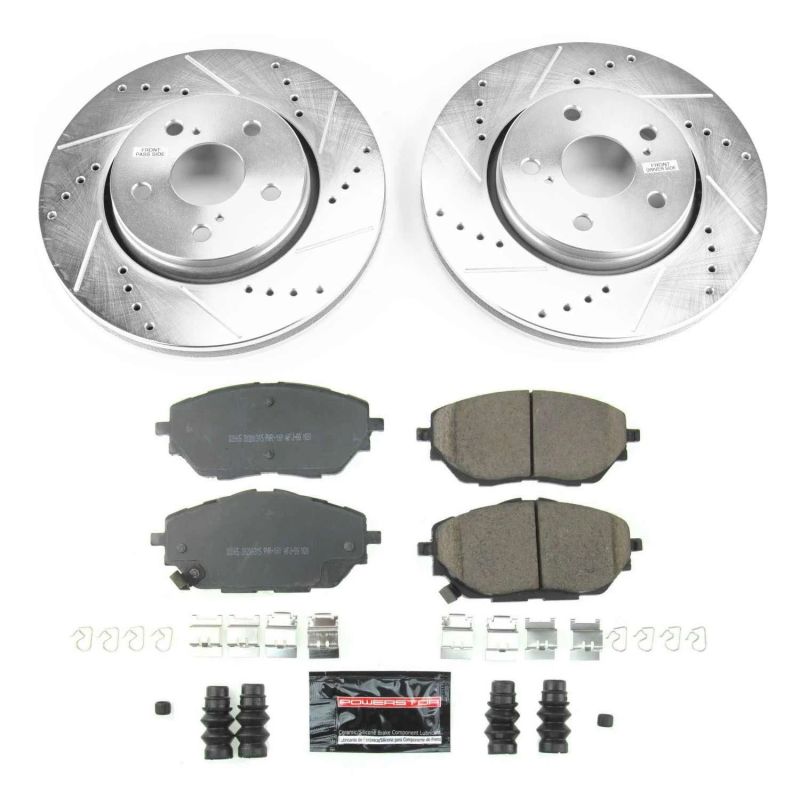 PowerStop Power Stop 18-19 Toyota C-HR Front Z23 Evolution Sport Brake Kit - Brakes Rotors & Pads