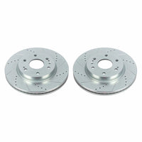 PowerStop Power Stop 19-20 Chevrolet Silverado 1500 Front Evolution Drilled & Slotted Rotors - Pair - Brakes Pads