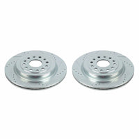 PowerStop Power Stop 19-20 Ram 1500 Rear Evolution Drilled & Slotted Rotors - Pair - Brakes Pads