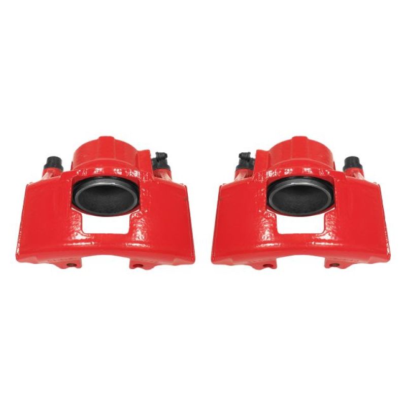 PowerStop Power Stop 1994 Chevrolet Blazer Front Red Calipers w/o Brackets - Pair - Brakes Rotors & Pads