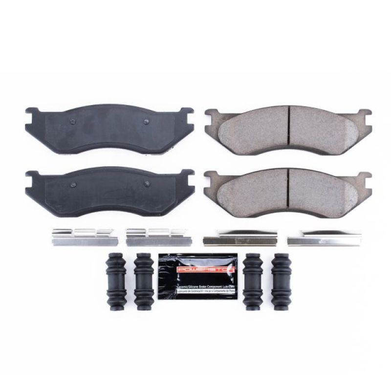 PowerStop Power Stop 1998 Dodge B1500 Front Z23 Evolution Sport Brake Pads w/Hardware - Brakes Rotors &