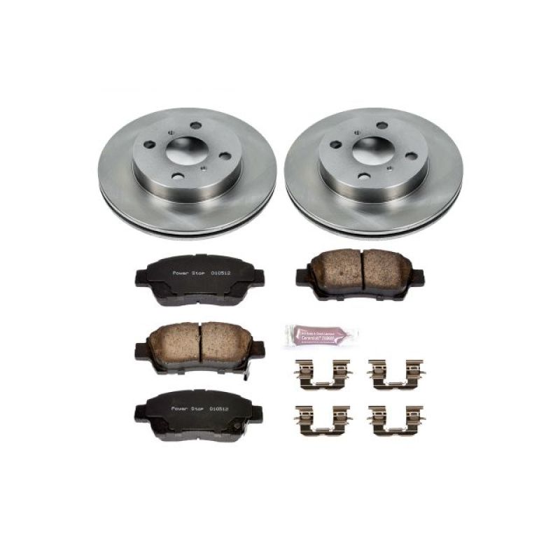 PowerStop Power Stop 2000 Toyota Echo Front Autospecialty Brake Kit - Brakes Rotors & Pads