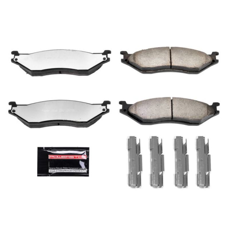PowerStop Power Stop 2002 Ford E-550 Super Duty Front or Rear Z36 Truck & Tow Brake Pads w/Hardware - Brakes Rotors