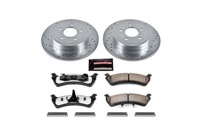 PowerStop Power Stop 2003 Ford Explorer Sport Rear Z36 Truck & Tow Brake Kit - Brakes Rotors Pads