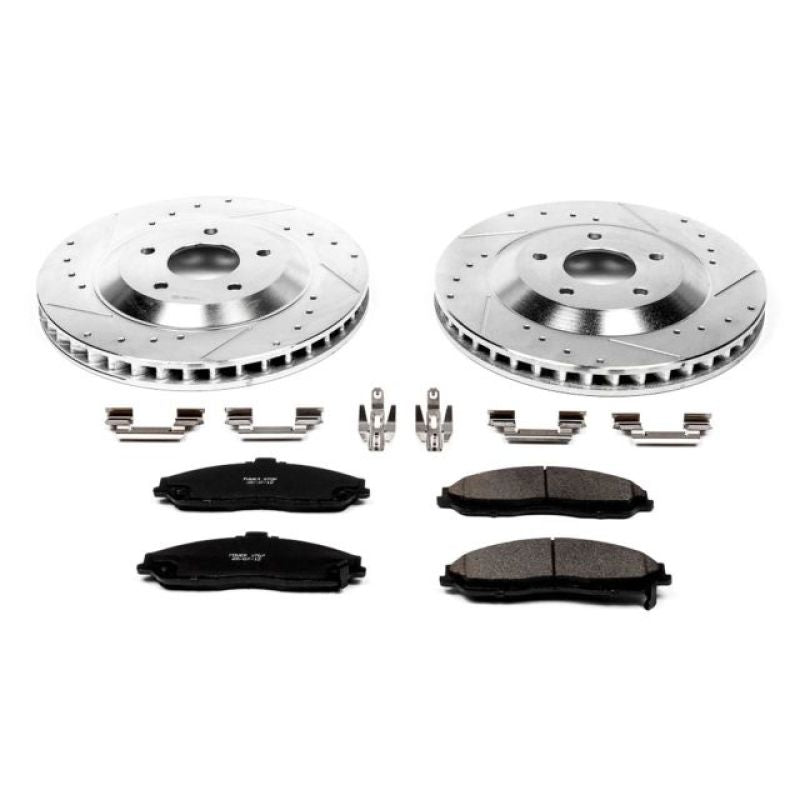 PowerStop Power Stop 2004 Cadillac XLR Front Z23 Evolution Sport Brake Kit - Brakes Rotors & Pads