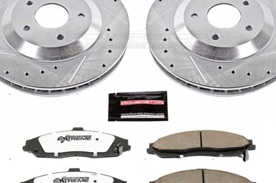PowerStop Power Stop 2004 Cadillac XLR Front Z26 Street Warrior Brake Kit - Brakes Rotors & Pads