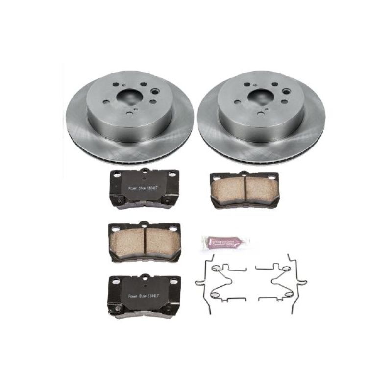 PowerStop Power Stop 2006 Lexus GS300 Rear Autospecialty Brake Kit - Brakes Rotors & Pads
