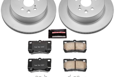 PowerStop Power Stop 2006 Lexus GS300 Rear Z17 Evolution Geomet Coated Brake Kit - Brakes Rotors & Pads