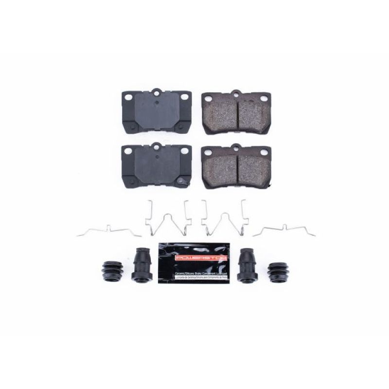 PowerStop Power Stop 2006 Lexus GS300 Rear Z23 Evolution Sport Brake Pads w/Hardware - Brakes Rotors &