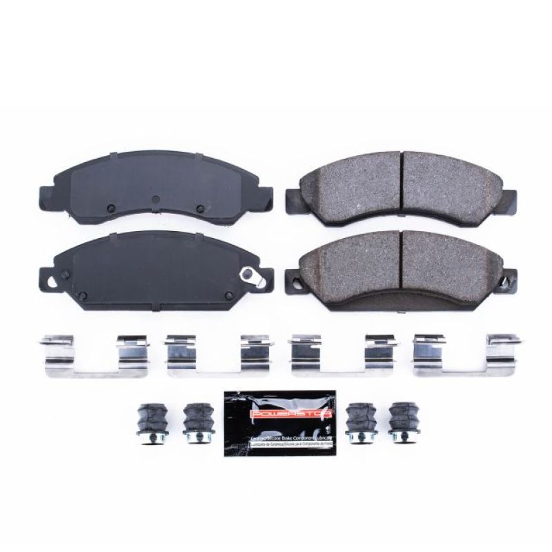 PowerStop Power Stop 2007 Cadillac Escalade Front Z23 Evolution Sport Brake Pads w/Hardware - Brakes Rotors &