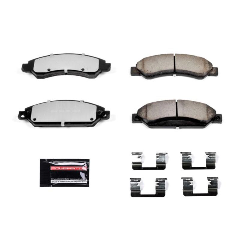 PowerStop Power Stop 2007 Cadillac Escalade Front Z36 Truck & Tow Brake Pads w/Hardware - Brakes Rotors