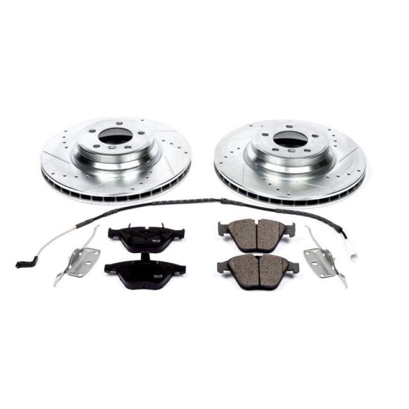 PowerStop Power Stop 2009 BMW 335i xDrive Front Z23 Evolution Sport Brake Kit - Brakes Rotors & Pads