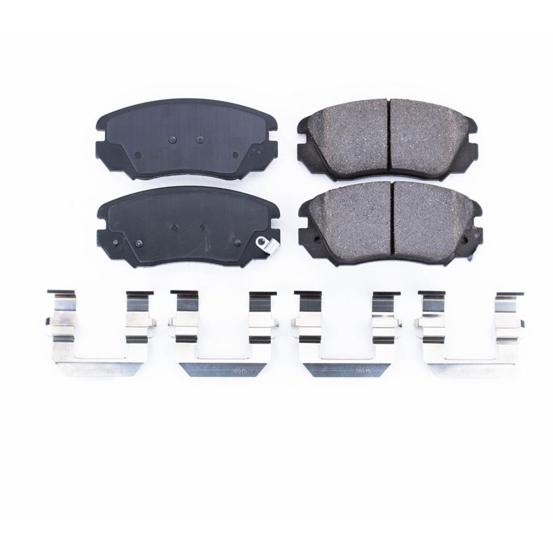 PowerStop Power Stop 2010 Buick Allure Front Z17 Evolution Ceramic Brake Pads w/Hardware - Brakes Rotors &