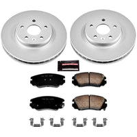 PowerStop Power Stop 2010 Buick Allure Front Z17 Evolution Geomet Coated Brake Kit - Brakes Rotors & Pads