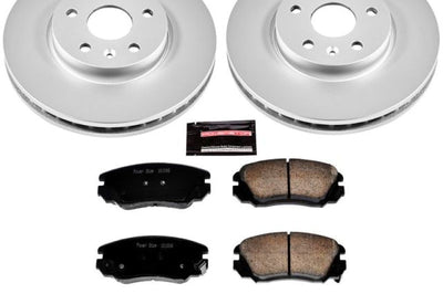 PowerStop Power Stop 2010 Buick Allure Front Z17 Evolution Geomet Coated Brake Kit - Brakes Rotors & Pads