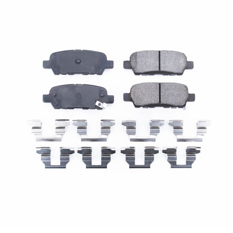 PowerStop Power Stop 2013 Infiniti EX37 Rear Z17 Evolution Ceramic Brake Pads w/Hardware - Brakes Rotors &