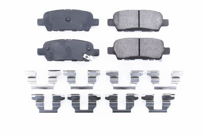 PowerStop Power Stop 2013 Infiniti EX37 Rear Z17 Evolution Ceramic Brake Pads w/Hardware - Brakes Rotors &