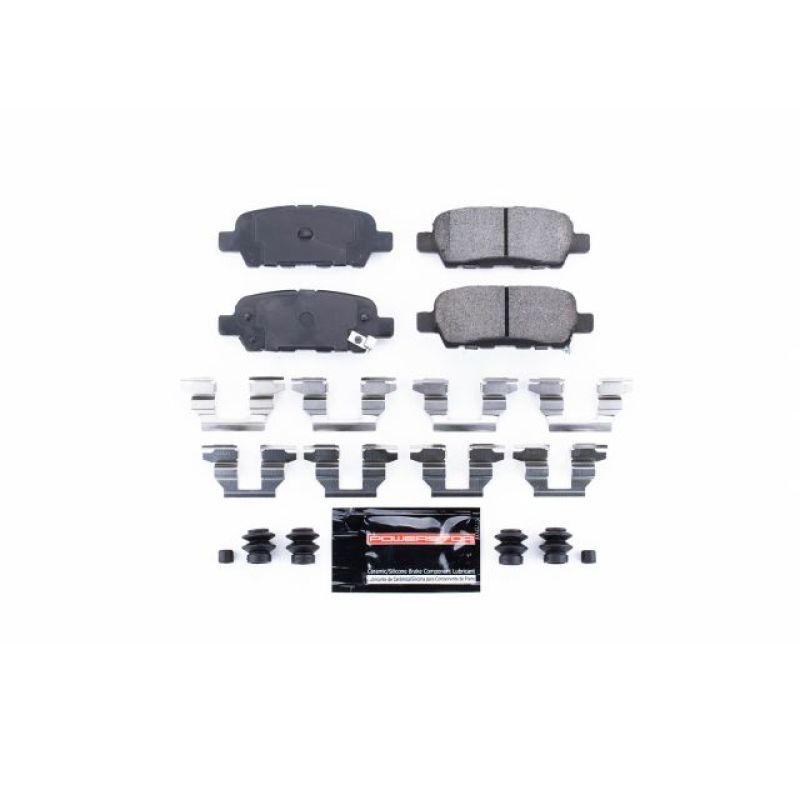 PowerStop Power Stop 2013 Infiniti EX37 Rear Z23 Evolution Sport Brake Pads w/Hardware - Brakes Rotors &