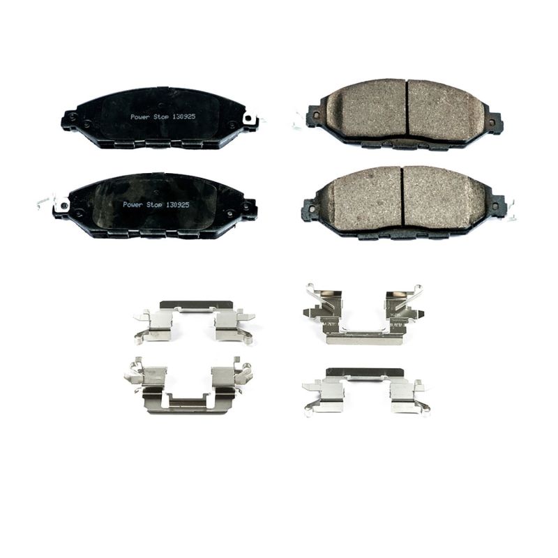 PowerStop Power Stop 2013 Infiniti JX35 Front Z17 Evolution Ceramic Brake Pads w/Hardware - Brakes Rotors &