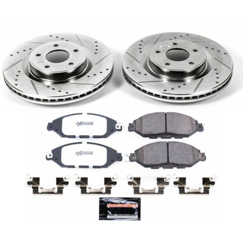 PowerStop Power Stop 2013 Infiniti JX35 Front Z36 Truck & Tow Brake Kit - Brakes Rotors Pads