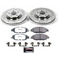PowerStop Power Stop 2013 Infiniti JX35 Front Z36 Truck & Tow Brake Kit - Brakes Rotors Pads