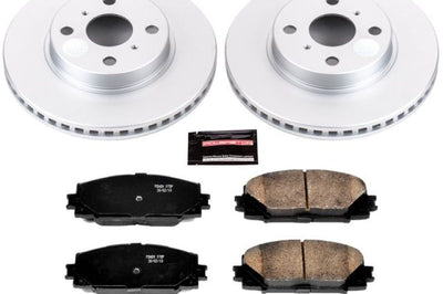 PowerStop Power Stop 2013 Scion iQ Front Z17 Evolution Geomet Coated Brake Kit - Brakes Rotors & Pads