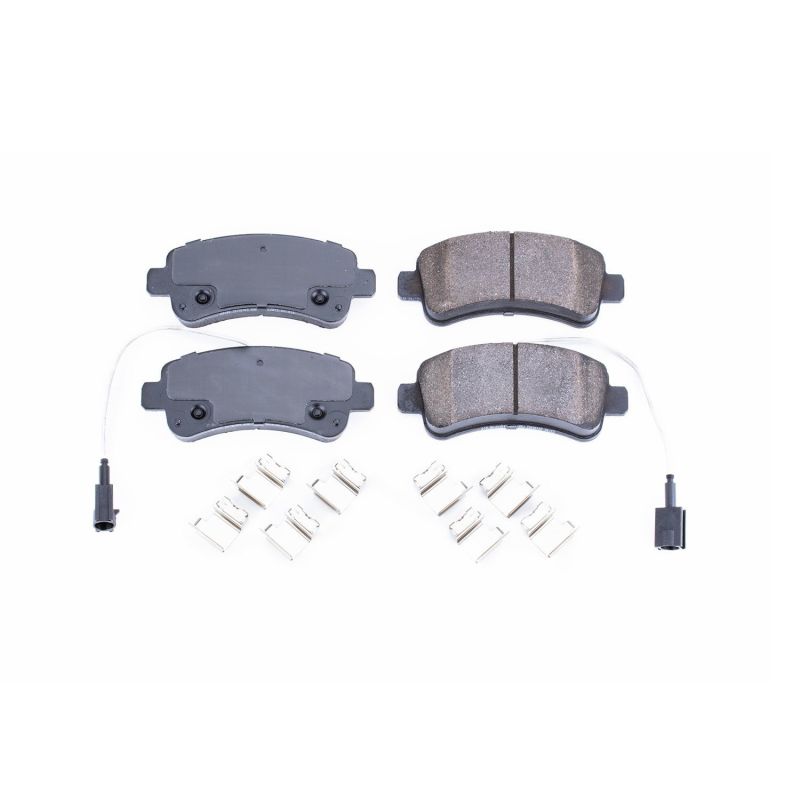 PowerStop Power Stop 2014 Ram ProMaster 1500 Rear Z17 Evolution Ceramic Brake Pads w/Hardware - Brakes Rotors &