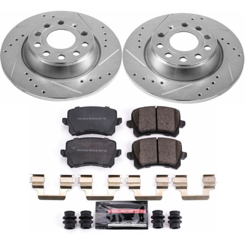 PowerStop Power Stop 2015 Audi Q3 Rear Z23 Evolution Sport Brake Kit - Brakes Rotors & Pads