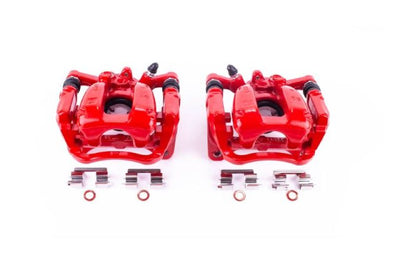PowerStop Power Stop 2017 Buick LaCrosse Rear Red Calipers w/Brackets - Pair - Brakes Rotors & Pads