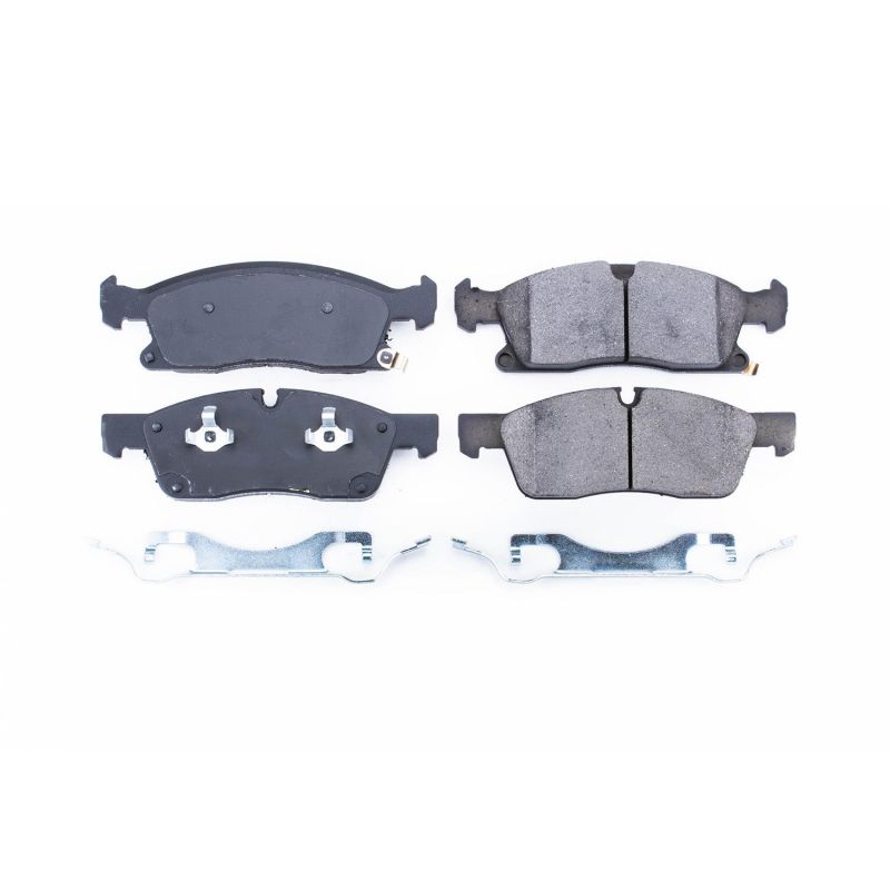 PowerStop Power Stop 2017 Dodge Durango Front Z17 Evolution Ceramic Brake Pads w/Hardware - Brakes Rotors &