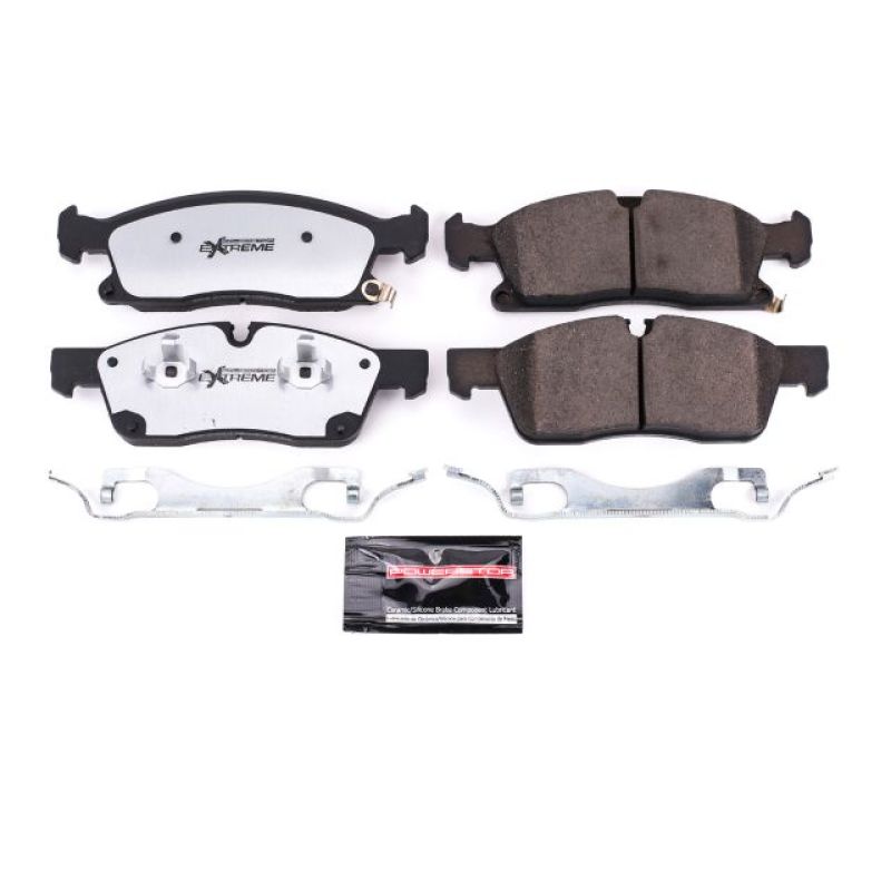 PowerStop Power Stop 2017 Dodge Durango Front Z36 Truck & Tow Brake Pads w/Hardware - Brakes Rotors