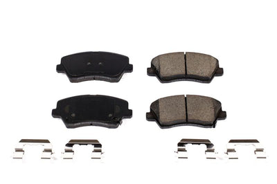 PowerStop Power Stop 2017 Hyundai Elantra GT Front Z17 Evolution Ceramic Brake Pads w/Hardware - Brakes Rotors &