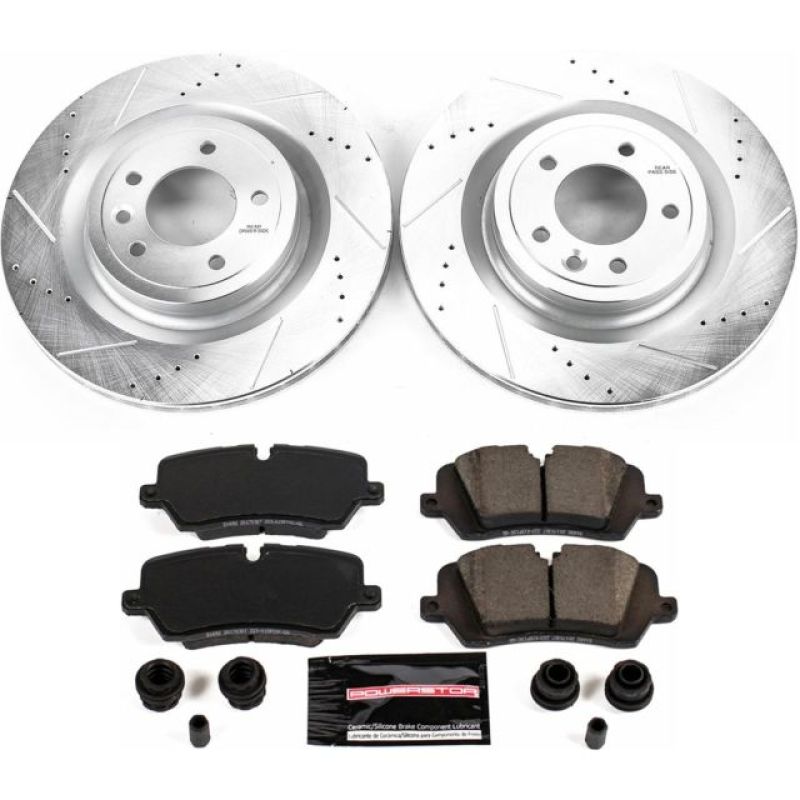 PowerStop Power Stop 2017 Land Rover Discovery Rear Z23 Evolution Sport Brake Kit - Brakes Rotors & Pads