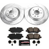 PowerStop Power Stop 2017 Land Rover Discovery Rear Z23 Evolution Sport Brake Kit - Brakes Rotors & Pads