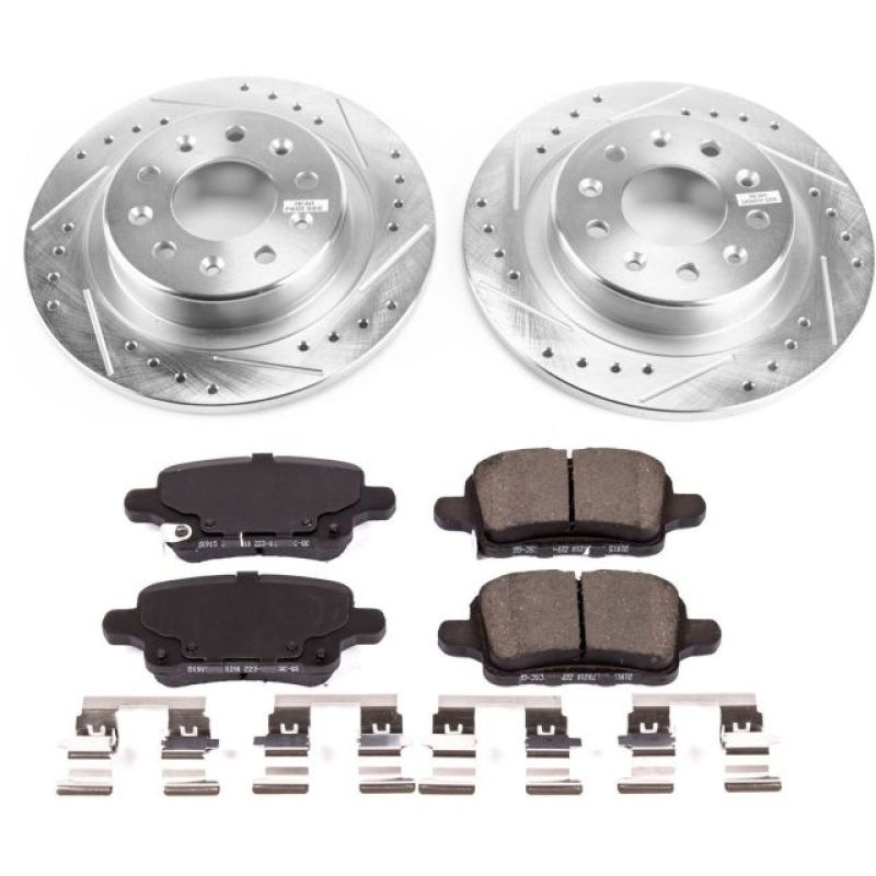PowerStop Power Stop 2018 Chevrolet Equinox Rear Z23 Evolution Sport Brake Kit - Brakes Rotors & Pads