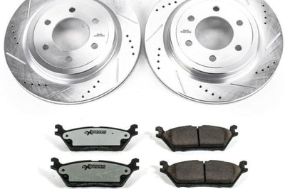 PowerStop Power Stop 2018 Ford Expedition Rear Z36 Truck & Tow Brake Kit - Brakes Rotors Pads