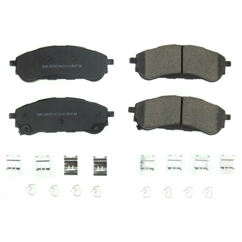 PowerStop Power Stop 2019 Ford Ranger Rear Z17 Evolution Ceramic Brake Pads w/Hardware - Brakes Rotors &